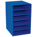 Pacon Classroom Keepers® 6-Shelf Organizer, Blue, 17.75H x 12W x 13.5D P001312